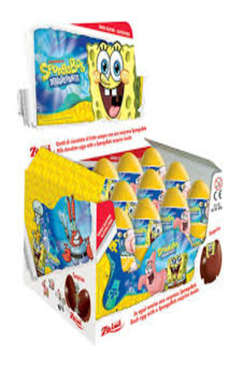 Zaini SpongeBob Collection (24 Chocolate Eggs) 480g