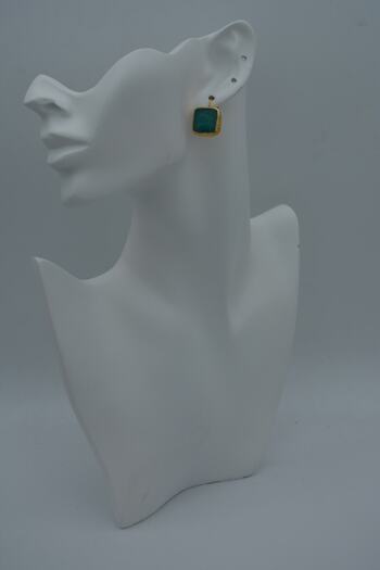 Stoneage Jade Stone Handmade Earrings