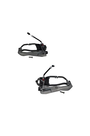 ALPHA AUTO PART Exterior Door Handle Metal Carrier Right-Left Set For Bmw X5 Series E53