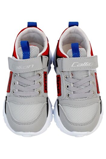 Callion Сірий - 808 Шкіряні дитячі спортивні черевики