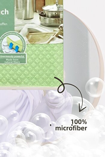 GRİMOR Life 5 Pack Ultra Absorbent Soft Durable Microfiber Cleaning Cloth 18X19 cm - Leaves No Marks