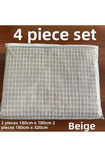 İsmail Gürel Set of 4 Windores Multi-Purpose Natural Decorative Seat Cover for Armchair, Sofa, Sofa Bed