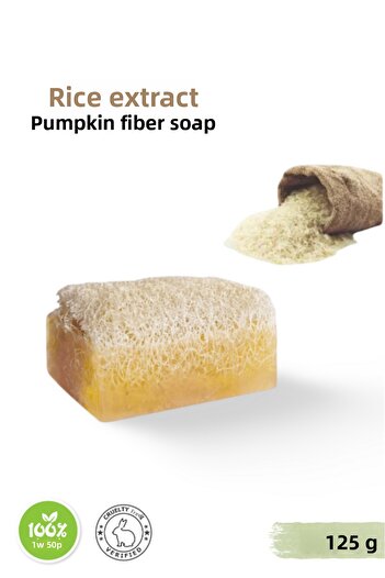 Vivessa Natural Pumpkin Fiber Rice Extract Soap