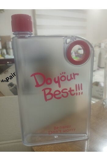 Lider MAGNESİA Matara 380 ml Mona A5 Matt Transparent Flask Perottle