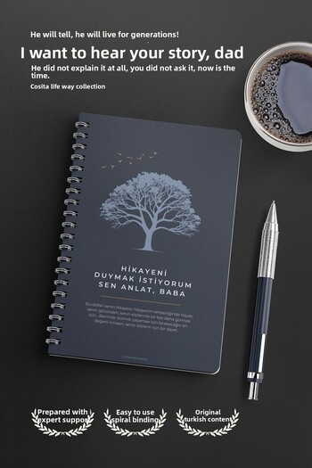 EcoNest Gift for Fathers Interactive Memory Book I Want to Hear Your Story Dad Tell Me Your Story