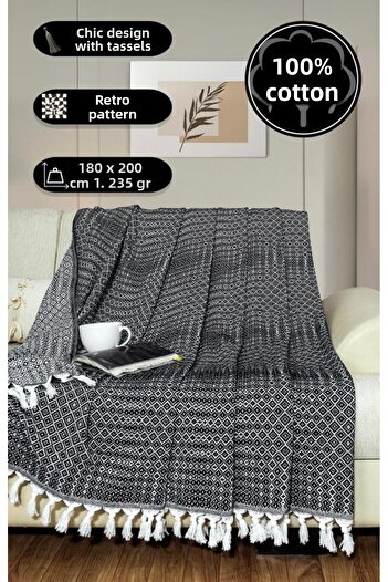 MODALİN Blanket Cotton Riona 180X200 cm