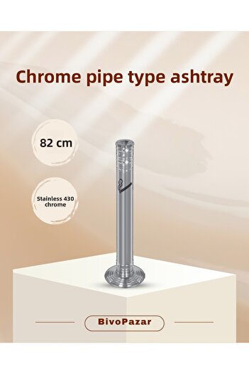Palex Chrome Pipe Type Ashtray