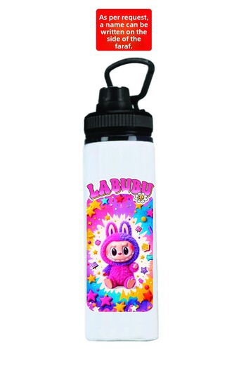 DKDZ SHOP Labubuuu Printed Metal Water Bottle 850ml.