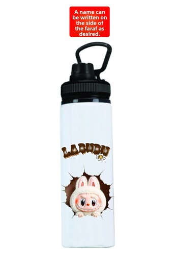 DKDZ SHOP Labubuuu Printed Metal Water Bottle 850ml.