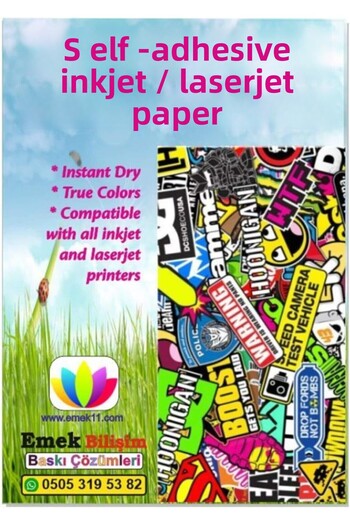 STOREMAX Pieces A4 Adhesive () Paper Sticker and Laser Matte Surface 1088605