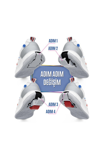 Breezy Rollers Wheeled Sneakers White/Blue