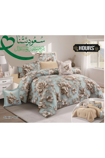 HOURS Duvet set from Horse Curse 8 pieces, luxurious wood, Sheila-02