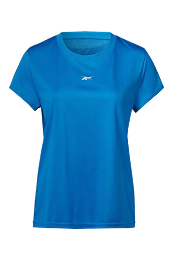 Reebok T-shirt Wor Commercial Poly Mavi Kadın Kısa Kol