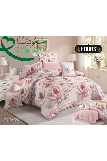 HOURS Duvet set from Horse Curse 8 pieces, luxurious wood, Sheila-04