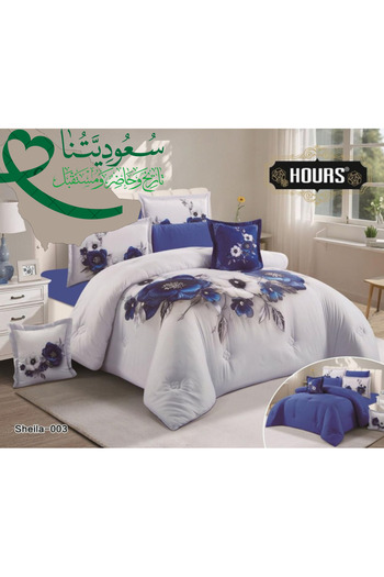 HOURS Duvet set from Horse Curse 8 pieces, luxurious wood, Sheila-03