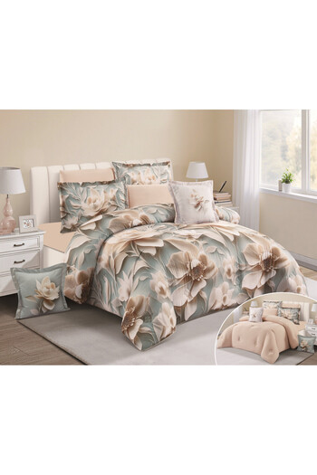 HOURS Duvet set from Horse Curse 8 pieces, luxurious wood, Sheila-09
