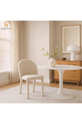 Al Saada Home Single Chair - 83*50*57 - Beige