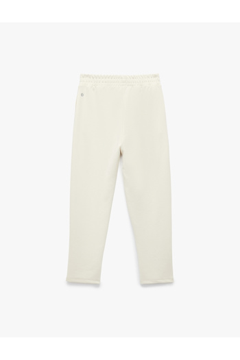 Koton High Waist Ribbed Pocket Detail Straight Leg Modal Blend Sports Sweatpants