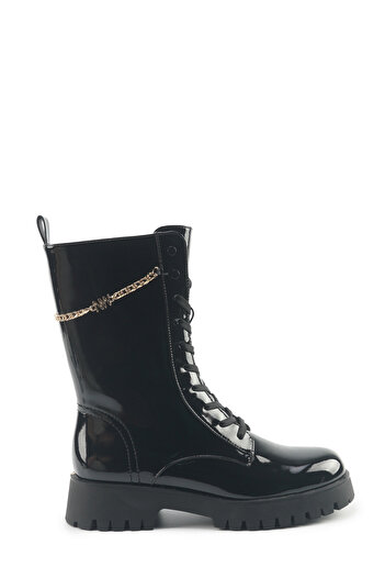 Nine West GREGA 5PR Μαύρες Γυναικείες Flat Μπότες