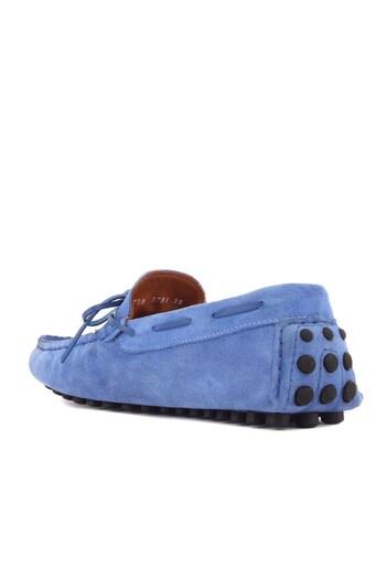 SailLakers - Mavi Süet Erkek Loafer 101-3791-11169