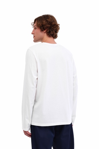 lumberjack Mb Loen 14Ljk-130-33 5Pr White Men's Long Sleeve T-Shirt