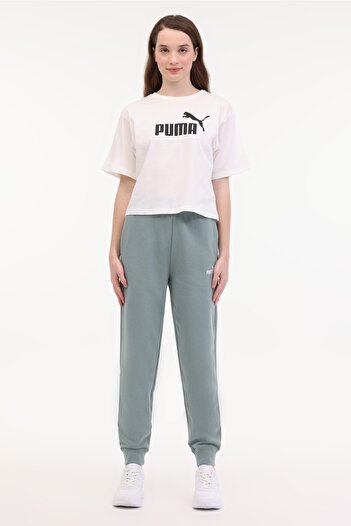Puma ESS Small No. 1 Logo Comf Yeşil Kadın Eşofman Altı