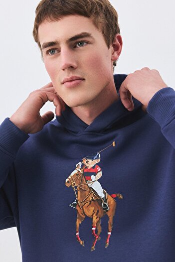 Trendiz Hanorac unisex Teddy Horse Indigo