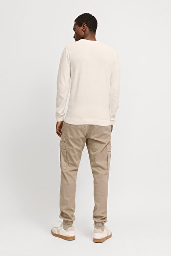 Jack & Jones JPSTKANE JONNIE CUFFED CA Kahverengi Erkek Pantolon