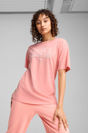 Puma Class Relaxed Tee Pink Women's Short Sleeve T-Shirt