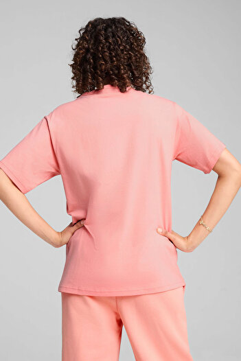 Puma Class Relaxed Tee Pink Women's Short Sleeve T-Shirt