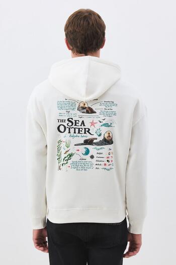 Trendiz Φούτερ Unisex Sea Otter Λευκό