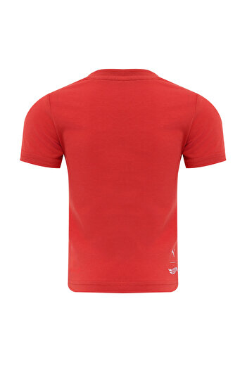Puma X HOT WHEELS Graphic Kırmızı Erkek Çocuk Kısa Kol T-Shirt