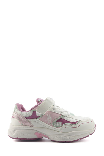 U.S. Polo Assn. Supole 5Fx White Girls' Sneakers