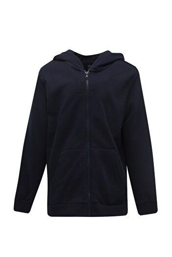 Kinetix Ku 18Shay Kds01 5Pr Navy Blue Unisex Children's Zippered Sweatshirt