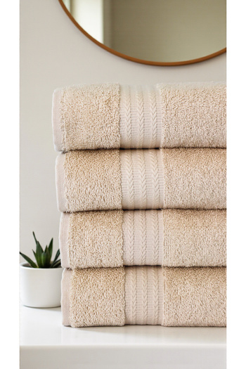 Denia Home Textile |   Evoa |   100% Cotton 4-Piece Hand / Face Towel Set