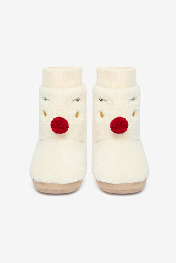 Penti New York Snowman Off-White Home Boots