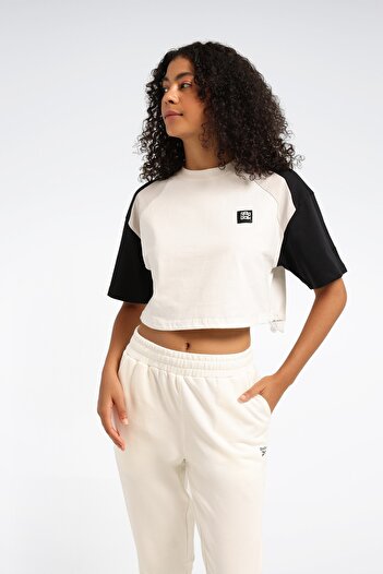 Reebok RESO TEE Λευκό γυναικείο κοντομάνικο μπλουζάκι