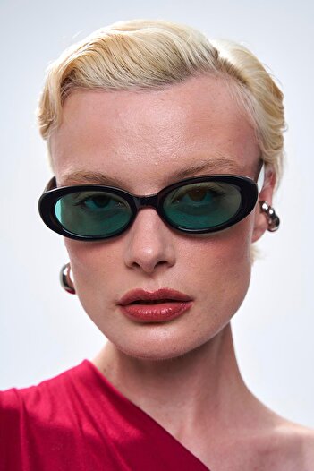 Bilge Karga Ahenk Black Green Sunglasses