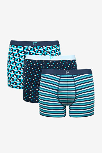 Penti Cube 3lü Çok Renkli Boxer
