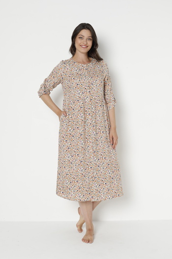 Juliet Deluxe Rochie de damă din țesătură din viscoză cu model 35096