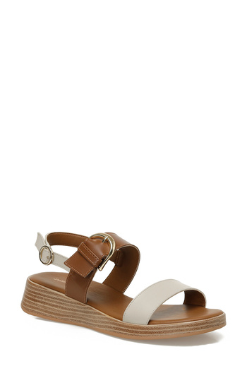 Polaris 325067.Z 5Fx Tan Women's Wedge Heel Sandals