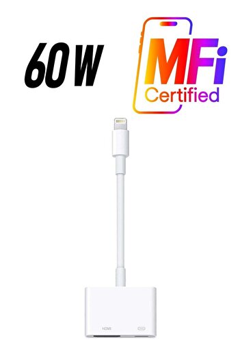 Apple Lightning to HDMI AV Adapter Digital - White
