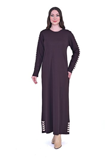 Invee Reflection Knitwear Dress Brown