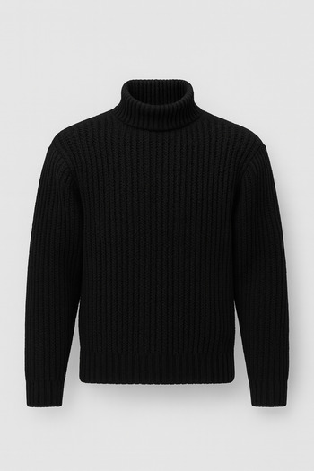 Valiberta Nopenli Wick Knitted Fisherman Sweater - Black