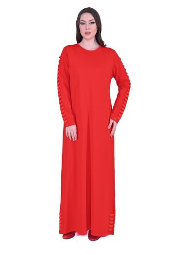 Invee Reflection Knitwear Dress Red