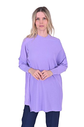 Invee Bellows Knitwear Tunic Lila