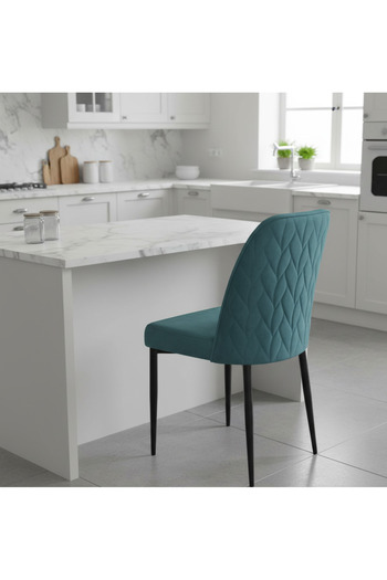 ARTA DOOR Set of 2 Baron Chairs, Comfortable, ergonomic, modern chair - HORECA 93*45*45, Turquoise