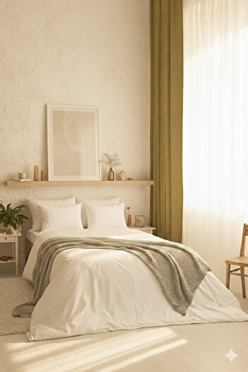 MOON SECRET 100% Cotton Satin Double White Duvet Cover Set