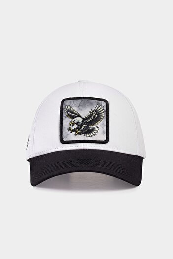 BlackBörk Six Eagles Logo Black-White Baseball Cap