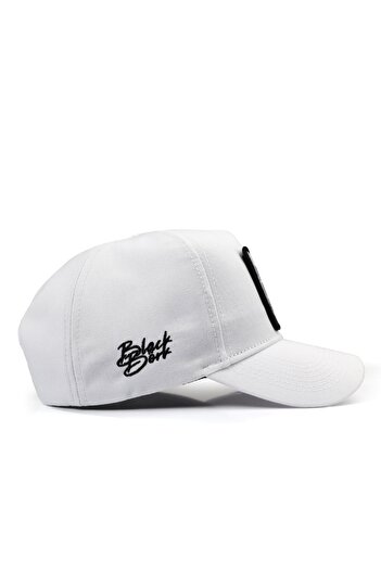 BlackBörk Hot Girl Club Logo White Baseball Cap